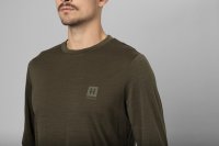 H&auml;rkila Base All Season Langarmshirt Willow Green Detail 2