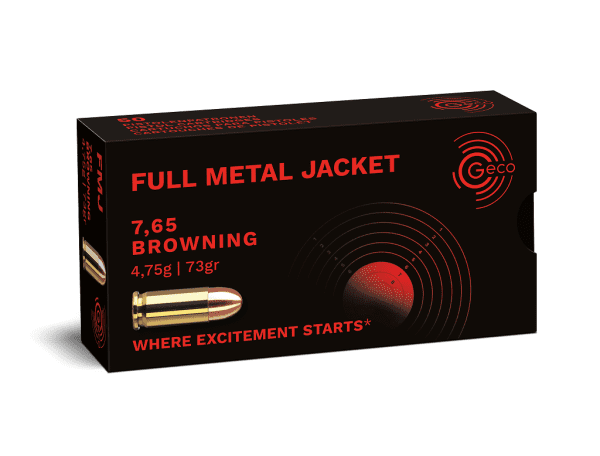Geco 7,65 browning Vollmantel 73gr. Geco 7,65 browning Vollmantel 73gr.