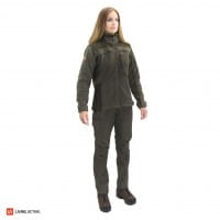Pinewood Diana Exclusive Fleecejacke Damen Olive Mel/Suede Brown mit Pinewood Kate Hose und Blaser Pirschstiefel