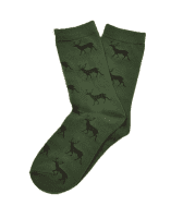 KRAWATTENDACKEL Socken-Set Hirsch schwarz + Dackel braun Hirsch offen
