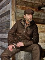 Blaser Suede Jacke Nicolas Oliv Portrait Holzh&uuml;tte