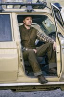 Blaser Vintage Radiator Winter Hose Herren sitzend getragen vorne