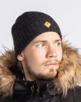 Pinewood Wool Strickm&uuml;tze D. Anthracite Melange Detail 1