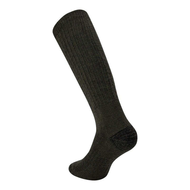 Deerhunter Woll-Seiden-Socken Forest green