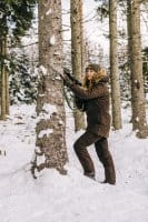 Pinewood Abisko 2.0 Jacke Damen Suede Brown Anwendung 6