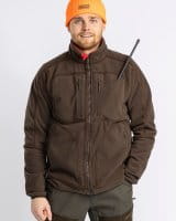 Pinewood Furudal Reversible Fleece Jacke H.Brown Detail 1