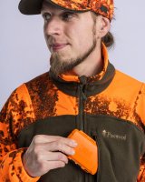 Pinewood Furudal Hunters Camou Fleece Jacke Strata Blaze/H.Green Detail 5