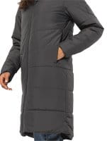 Jack Wolfskin Deutzer Coat Wintermantel Damen Phantom Detail 1