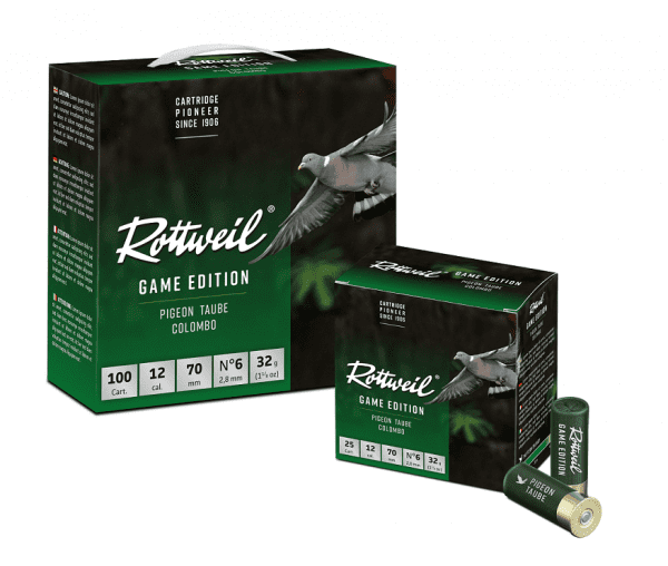 Rottweil Game Edition Taube 12/70 2,8 mm - 100 Stk. Rottweil Game Edition Taube 12/70 2,8 mm - 100 Stk.
