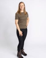 Pinewood Merino T-Shirt Damen Green Detail 3