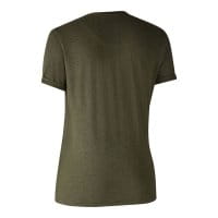 Deerhunter Ladies Basic T-Shirt im 2er Pack R&uuml;ckseite Adventure Green melange