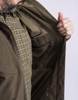 Pinewood Furudal Caribou Hunt Extreme Jacke Suede Brown/D.Olive Detail 3