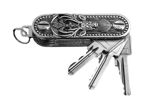 Porte-clés Variata en métal moulé à la cire perdue