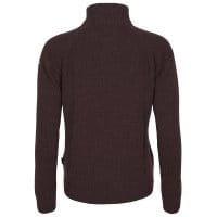 Pinewood V&auml;rnamo T Neck Damen Sweater R&uuml;ckseite Earth Plum Melange 