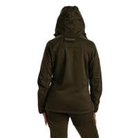  Lady Excape Softshell Jacke Art Green frau hinten kaputze