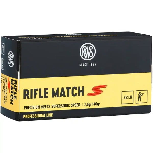 RWS .22lfb Rifle Match S 2,6g RWS .22lfb Rifle Match S 2,6g