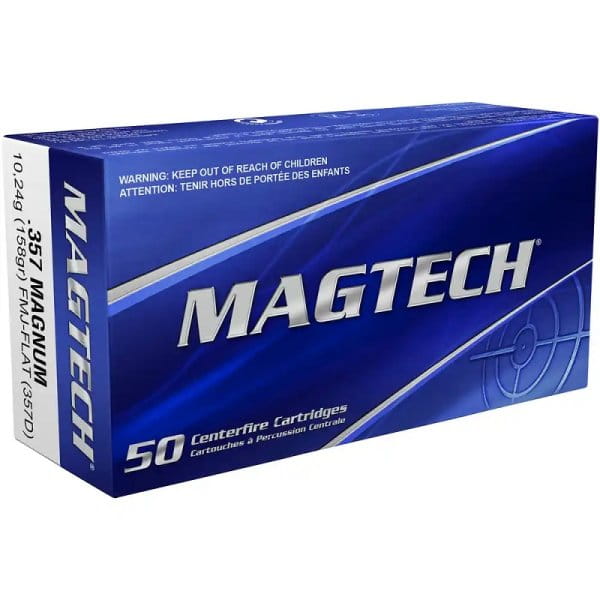 Magtech .357 Mag FMJ Flat Vollmantel Flachkopf 158gr. 357D Magtech .357 Mag FMJ Flat Vollmantel Flachkopf 158gr. 357D