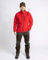 Pinewood Furudal Reversible Fleece Jacke Red Detail 5