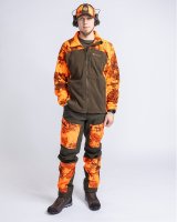 Pinewood Furudal Hunters Camou Fleece Jacke Strata Blaze/H.Green Detail 2