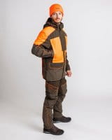 Pinewood Thorn Resistant Jacke Mossgreen/Orange Detail 3