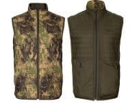 H&auml;rkila Deer Stalker Camo Reversible Packable Weste Willow green/Forest
