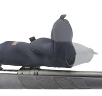ScopeMitt Premium Neopren Zielfernrohr Cover mit Flip-up Laschen Schwarz