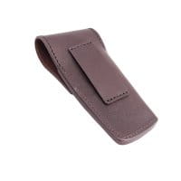 Otter Messerholster mit G&uuml;rtelschlaufe dunkelbraun R&uuml;ckseite