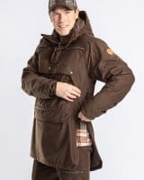Pinewood Furudal Hunters 2L Smock Jacke Suede Brown Detail 4