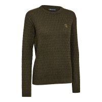 Deerhunter Lady Harrington Zopfmuster Strickpullover Forest Ember Melange