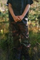 Pinewood Lappland Camou Kids Winter Hose Dusty Plum Jungle Anwendung