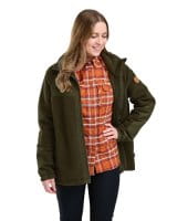 Pinewood Pile Fleece Jacke Damen Mossgreen