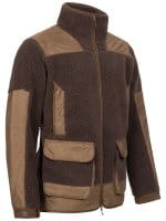 Blaser Sherpa Fleecejacke Herren dunkelbraun links