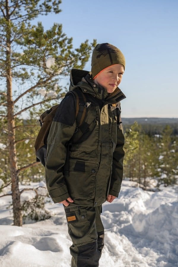 Giacca Lappland Extreme 2.0 Pinewood - Verde Muschio/Nero - Antivento E Impermeabile Per Uscire All'Aperto