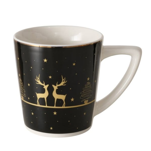 LivingActive Becher Cervo, 300 ml, Schwarz-Gold