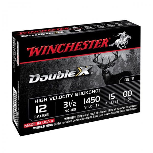 Winchester Double-X Buckshot 12/89 - 5 Stk. Winchester Double-X Buckshot 12/89 - 5 Stk.