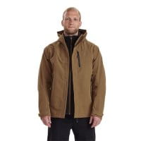 Sarek Shell Jacke mit Kapuze mann vorne